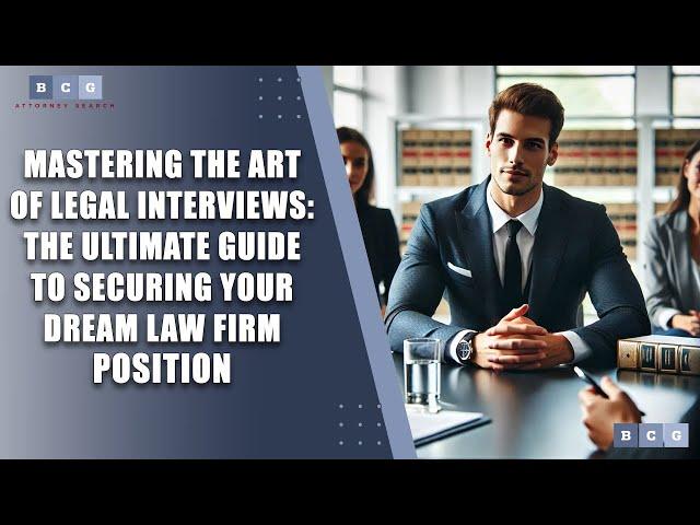 Mastering the Art of Legal Interviews The Ultimate Guide to Securing Your Dream Law Firm Position