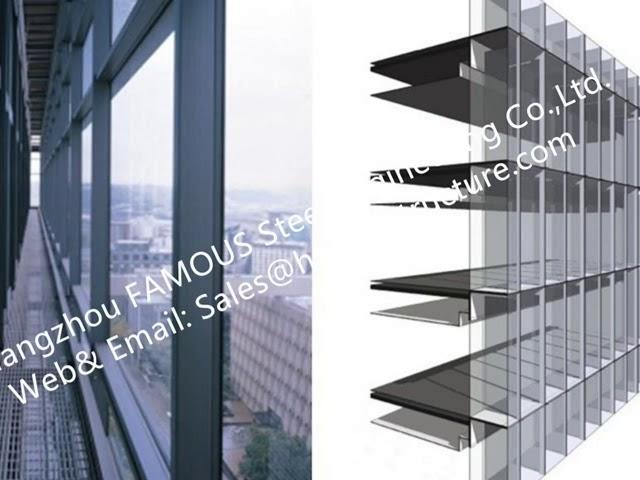 Australia AS Standard Certified Glass Facade Curtain Walls For Commercial Building