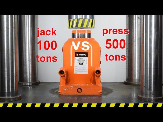 500 TON HYDRAULIC PRESS VS 100 TON JACK