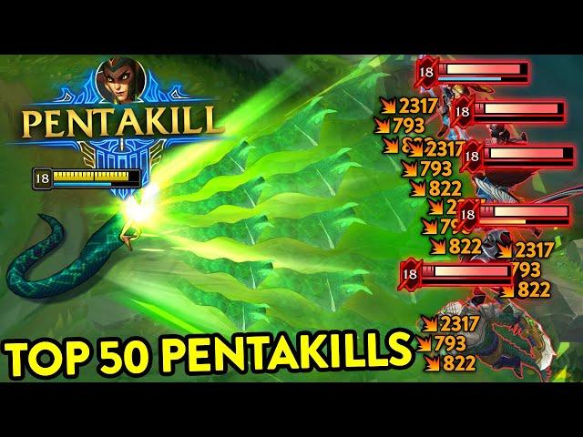 TOP 50 BEST LEAGUE OF LEGENDS PENTAKILLS OF 2022!