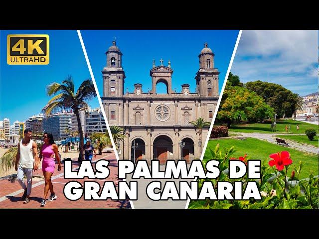 LAS PALMAS DE GRAN CANARIA  Spain  | TOP Places and Beaches ️ | FULL WALKING TOUR [4K UHD]