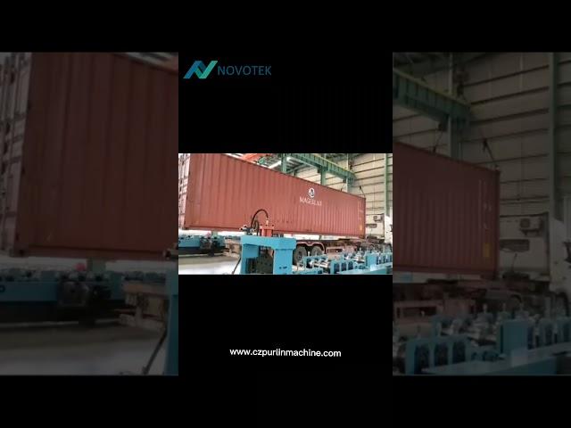 Loading cz purlin roll forming machine