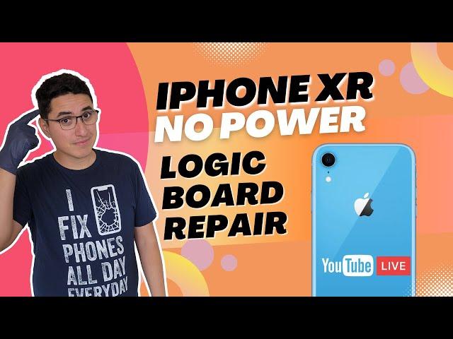 iPhone XR That Does Not Charge and Does Not Power On. Live Logic Board Diagnostics & Repair.