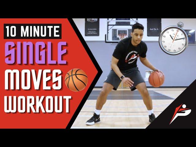 10 Minute Follow Along Dribbling Workout | Single Moves Workout | Pro Training Basketball