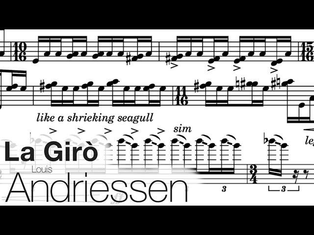 Louis Andriessen - La Girò, Violin Concerto (2011)