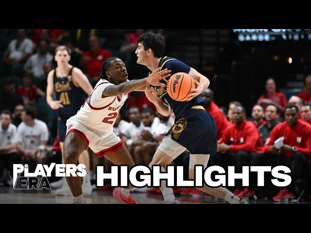 Rutgers vs. Notre Dame: 2024 Players Era Festival men's basketball highlights