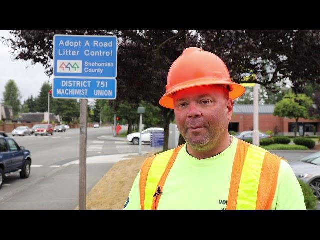 Highway Clean Up by IAM District 751 Volunteers