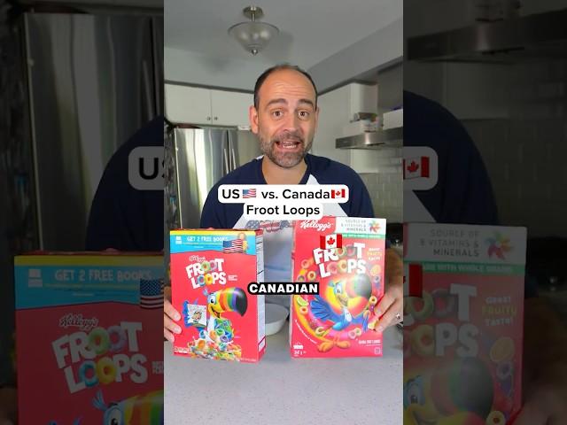 US vs. Canada Froot Loops...Shocking differences!