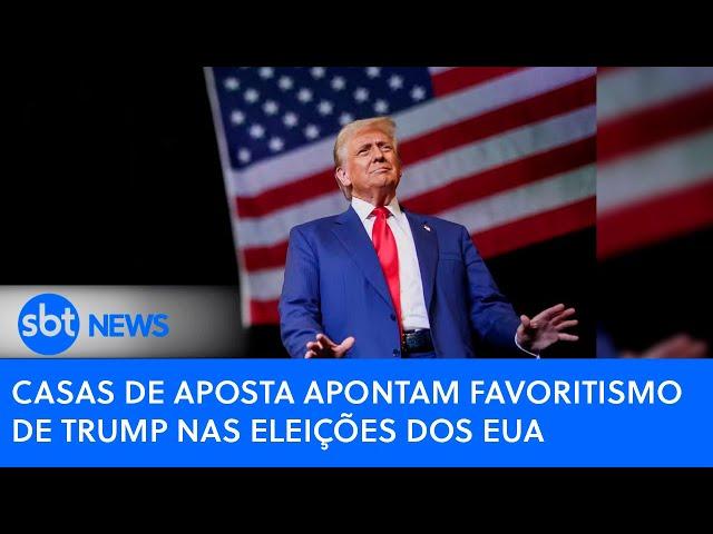 Casas de aposta apontam favoritismo de Trump nas eleições dos EUA | SBT News