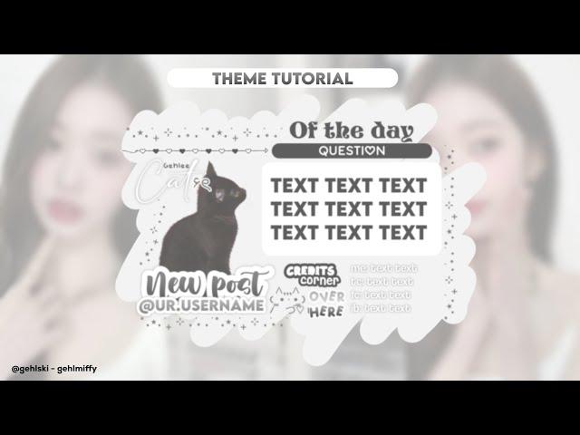    ꒰   ୭ৎ   ꒱  Fanpage Kpop Theme Tutorial | themes for Kpop fanpage tutorial | theme tutorial