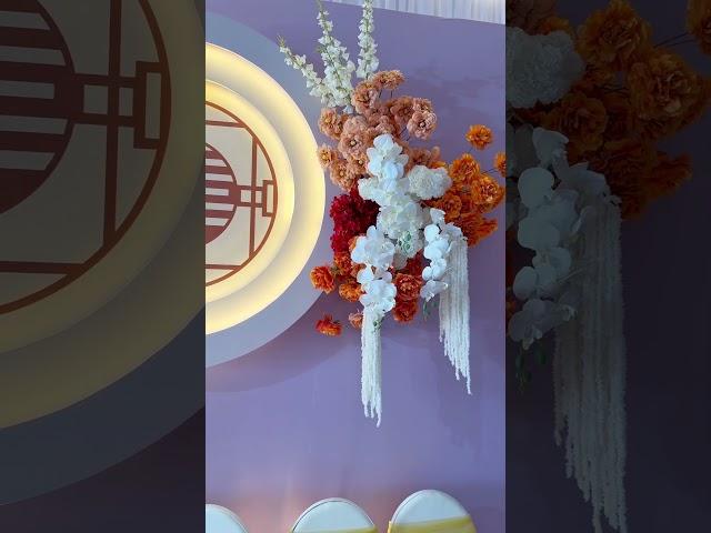 Trang Trí Gia Tiên Tone Nâu Be Sang Trọng | Rạp Cưới Mỹ Thanh Cái Bè