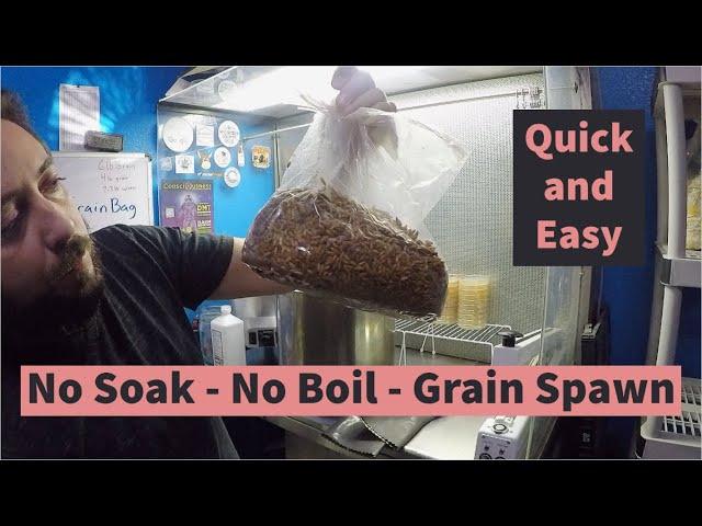 [Easiest Ever Grain Tek] No Soak, No Boil, Grain Spawn for Growing Mushrooms