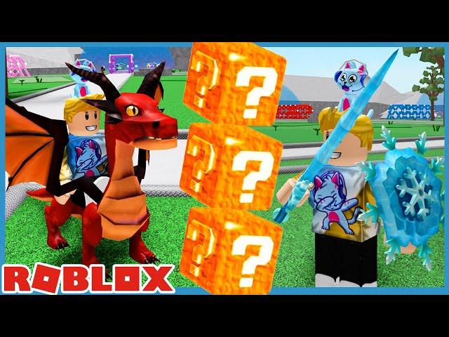 Roblox Lava Lucky Block Challenge