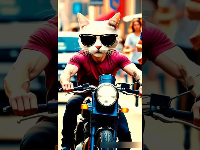 Hero Cat defeated the villain #aicat #catfight #herocat #cat #aicatstories #funnycat #shorts