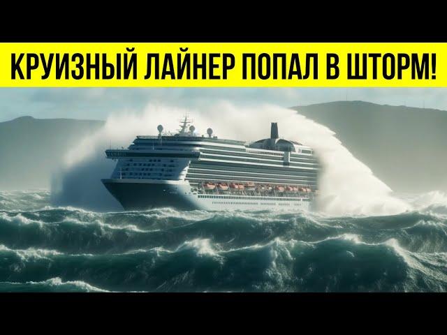 PASSENGER'S NIGHTMARE! CRUISE LINER IN 12 GRADE STORM!