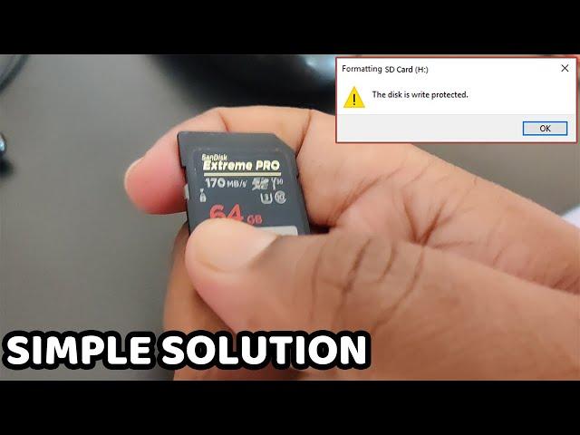 The Disk is Write Protected SD Card How to Format