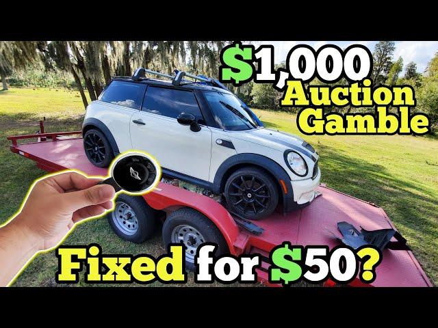 Someone TAMPERED with our $1,000 MINI Cooper at Auction! Can a $50 Hack Bring it Back to Life?