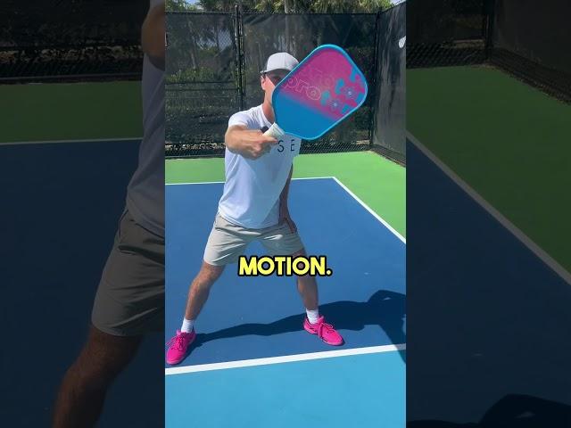 How to Hit a Backhand Flick in under 60 seconds! #pickleballtips #pickleball #shorts