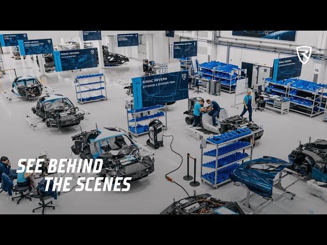 Rimac Factory Tour: fly-through video by FPV drone