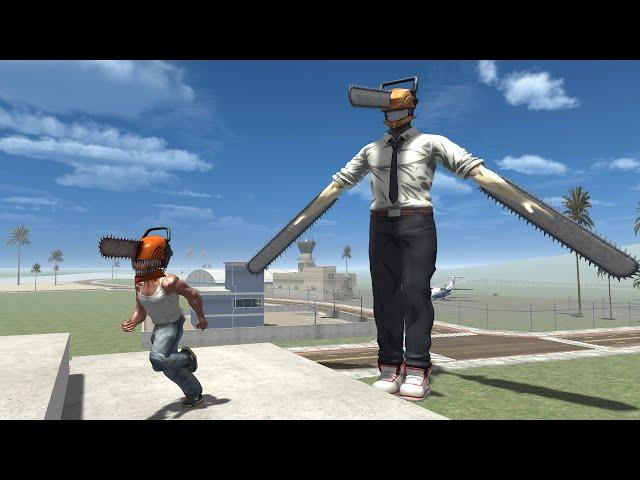 Chain Saw Head Franklin Fights Chainsaw Man In Indian Bikes Driving 3D