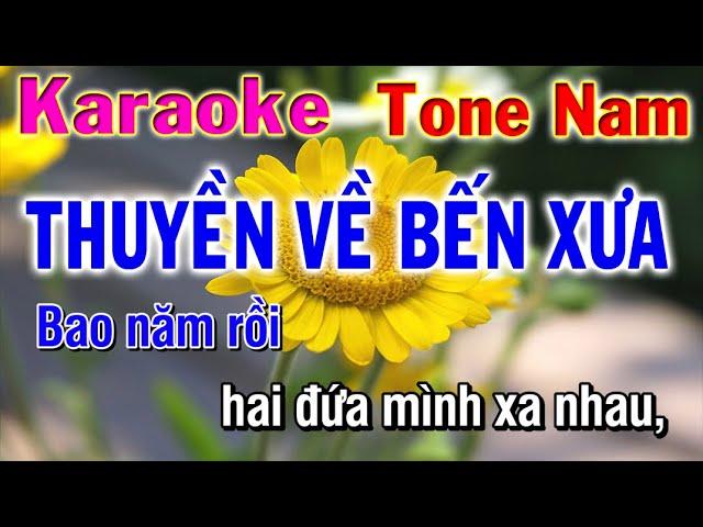 Thuyền Về Bến Xưa Karaoke tone nam | Nhạc Sống Phương Hiếu Organ [ Am ]