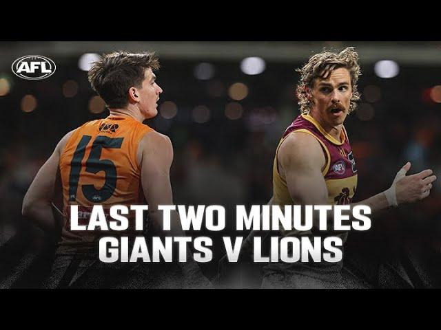 Last Two Minutes: GWS Giants v Brisbane Lions | Semi Final, 2024 | AFL