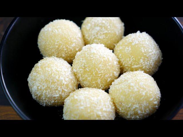 Nariyal Ladoo Recipe | 10 मिनट में बनाएं हलवाई जैसे नारियल लड्डू | Instant Coconut Laddu