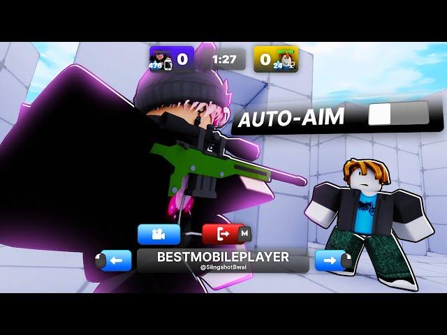 The BEST Mobile Players Vs NO AUTO SHOOT in Roblox Rivals..