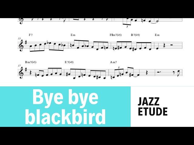 Bye bye blackbird - Jazz trumpet