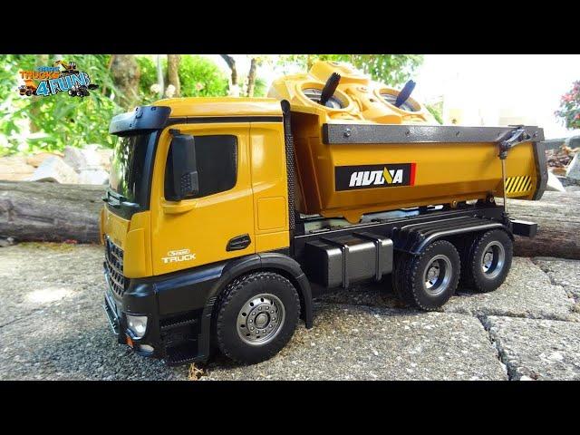 Rc Construction | Huina 1573 Remote Control Dump Truck | Unboxing | @CarsTrucks4Fun