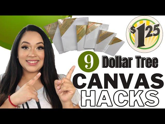 9 New Dollar Tree Canvas Hacks |  Home Decorating Ideas