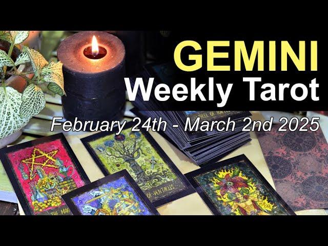 GEMINI "CELEBRATING AN OFFER, A WEIGHT IS LIFTED" Weekly Tarot Reading February 24th-March 2nd 2025