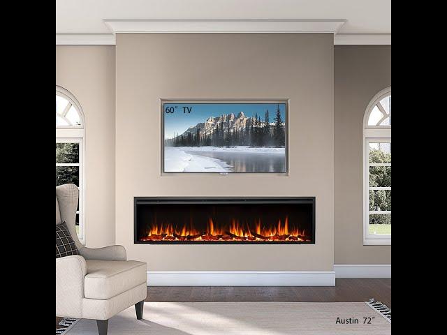 LegendFlame® Austin 72 Inches Wall Mount Electric Fireplace (EF289A)