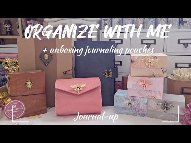 ASMR Organize With Me ft @journal-up  Journaling Pouches & Binders