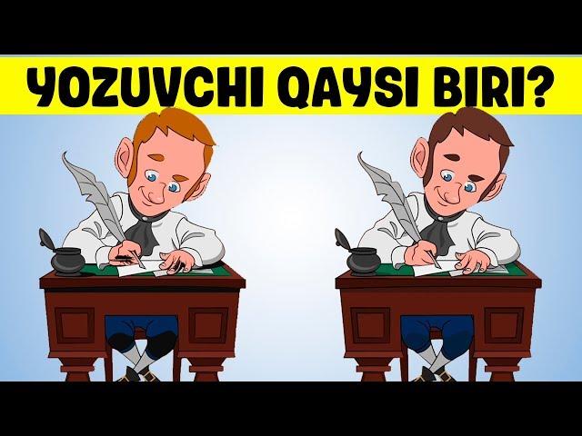 Yozuvchi qaysi biri (BOSHQOTIRMA)