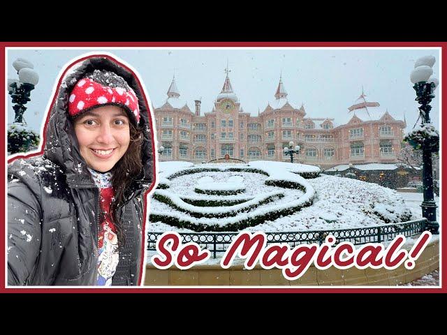 SNOW in Disneyland Paris! ️ The Most MAGICAL Christmas Day at Disneyland Paris 2024