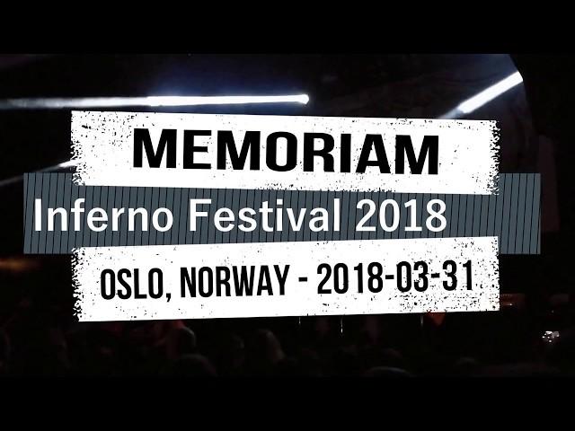 Memoriam @ Inferno Festival 2018, Oslo, Norway - 2018-03-31