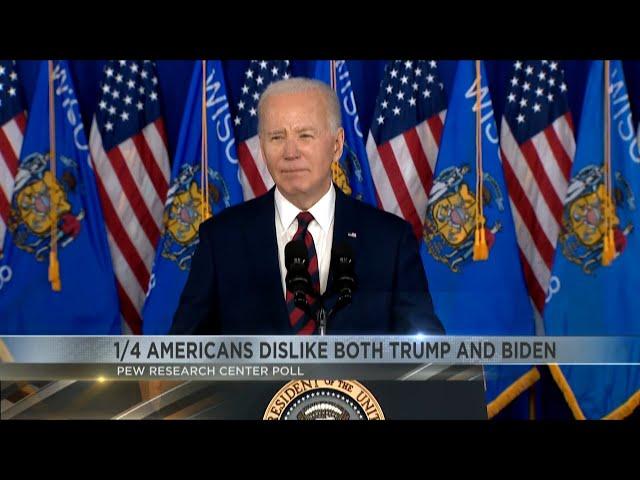 Pew Research Center finds quarter million American public hold negative views of both Biden, Trump