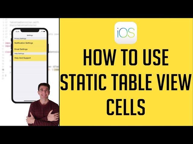 iOS Tutorial: Static Table View Cells