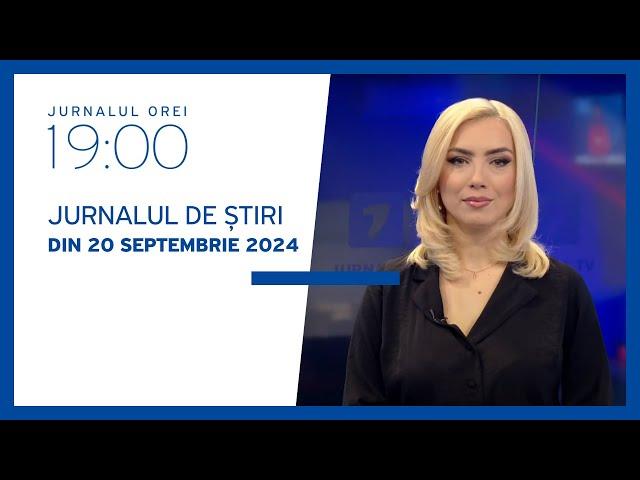 Jurnalul orei 19:00, 20.09.2024