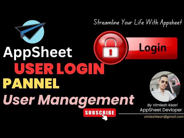 Step-by-Step: User Login Panel and Permissions in AppSheet