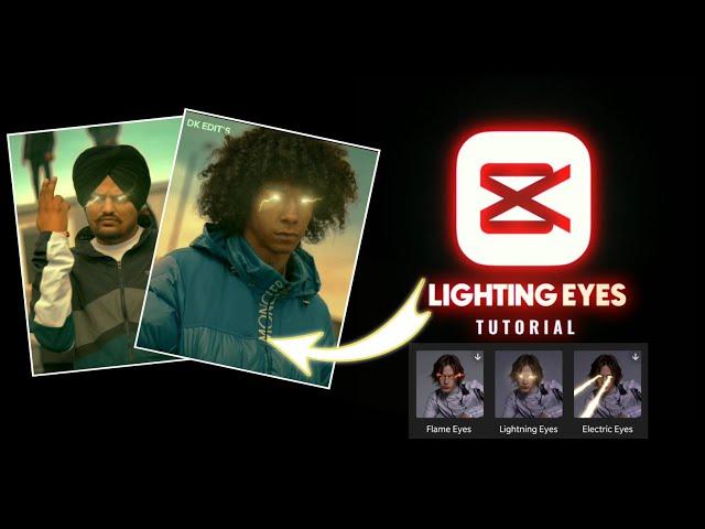 Lightning Eyes Tutorial in Capcut l DK Edits l