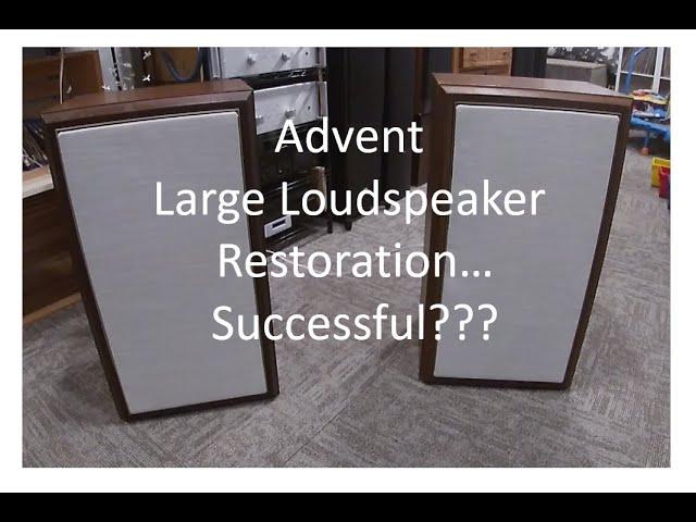 Restoration of Advent Large Loudspeaker - Using modern woofers - Review and recommendation