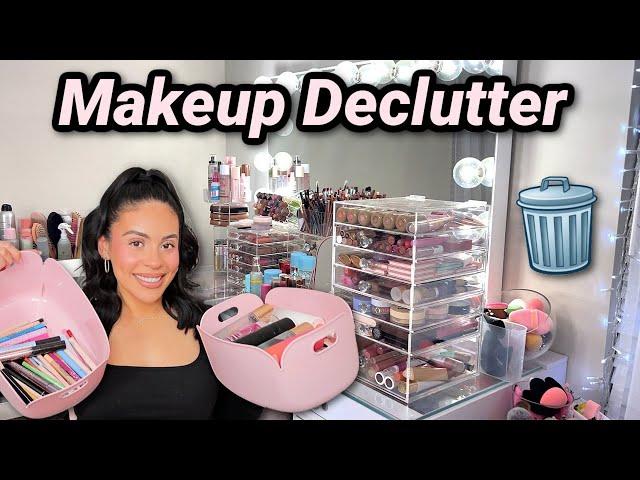 Decluttering My Makeup Collection  End of year CLEAN OUT!