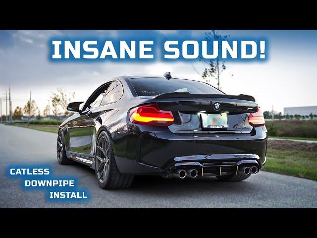 Best Exhaust Setup For Your BMW M2! (VRSF Catless Downpipe Install/Review)