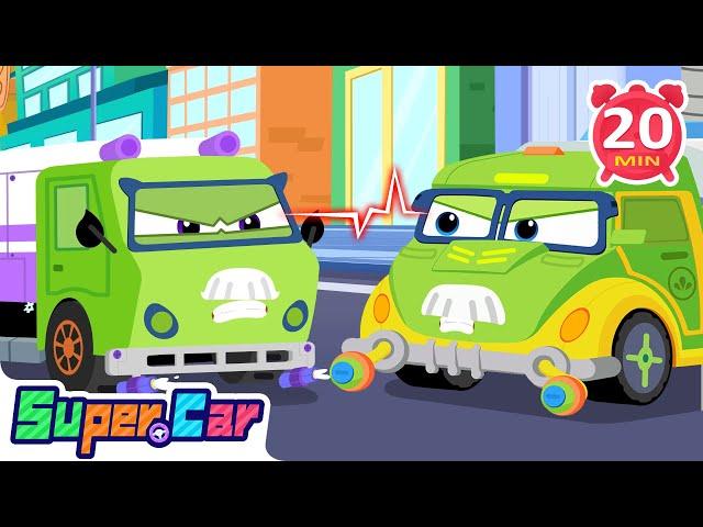 The Real and Fake Sprinklers & More Super Car Cartoons | Rescue Cars & Vehicle  Cartoon | Cars World