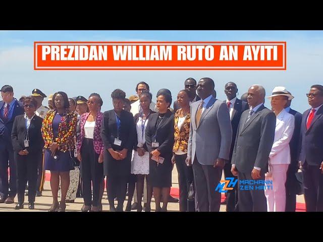 Flash! Prezidan Kenya a William Ruto Debake An Ayiti, Men Kòman sa te ye,