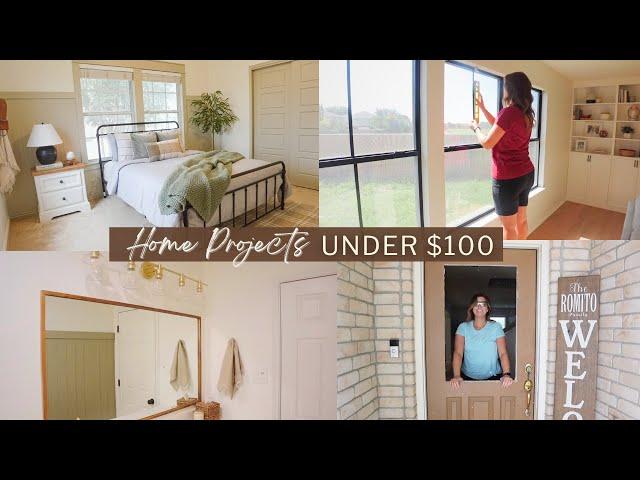 HOME PROJECTS UNDER $100 THAT MAKE A BIG IMPACT