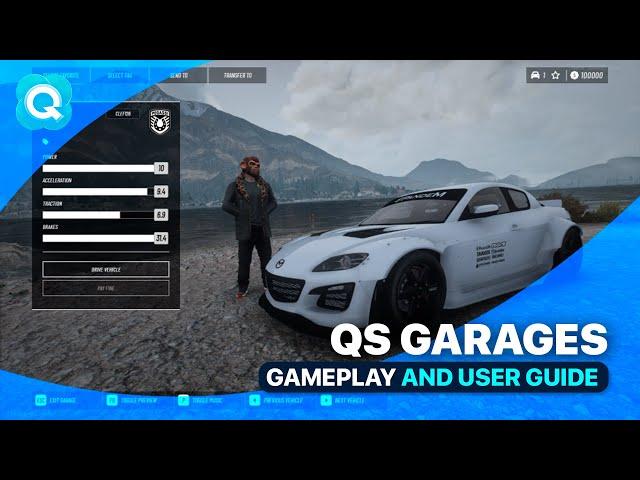 [QB/ESX] Quasar Advanced Garages | Gameplay