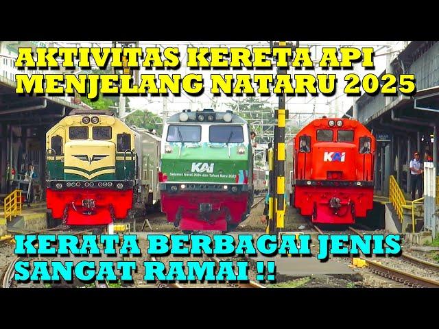 RAMAINYA STASIUN Tersibuk Jakarta Saat Lokomotif CC 201 RnB Sumatera Dinas Untuk Pertama Kalinya !!